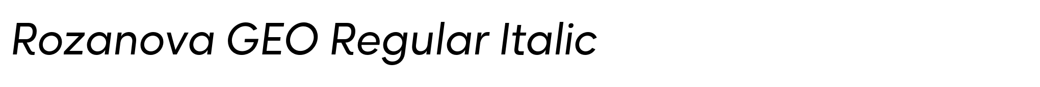 Rozanova GEO Regular Italic image